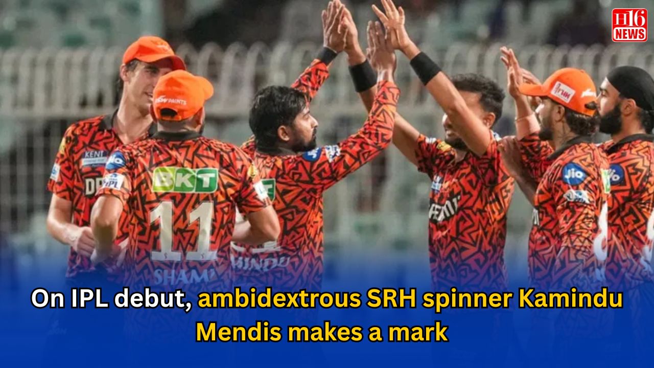 On IPL debut, ambidextrous SRH spinner Kamindu Mendis makes a mark – WATCH